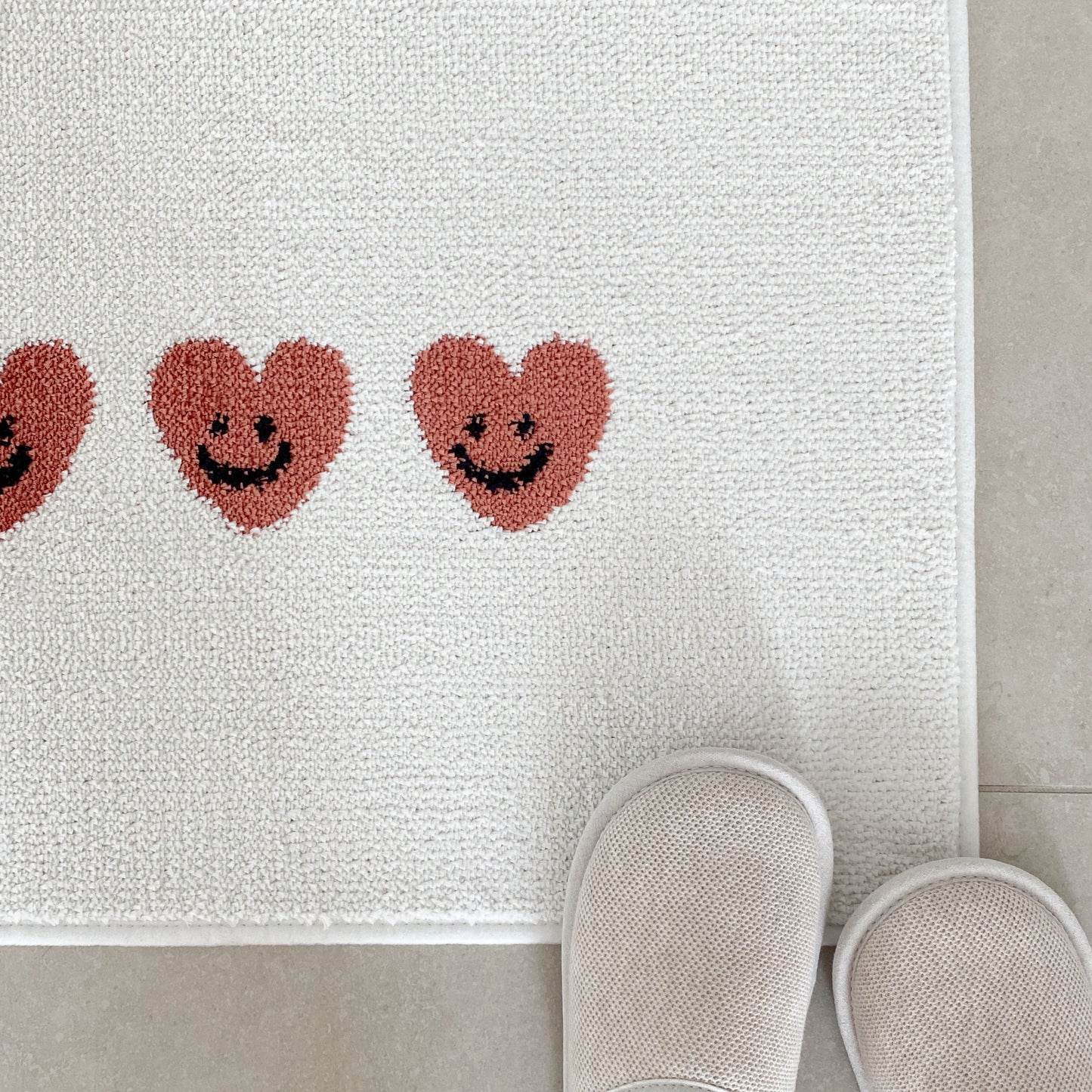 Heart Bath & Kitchen Mat