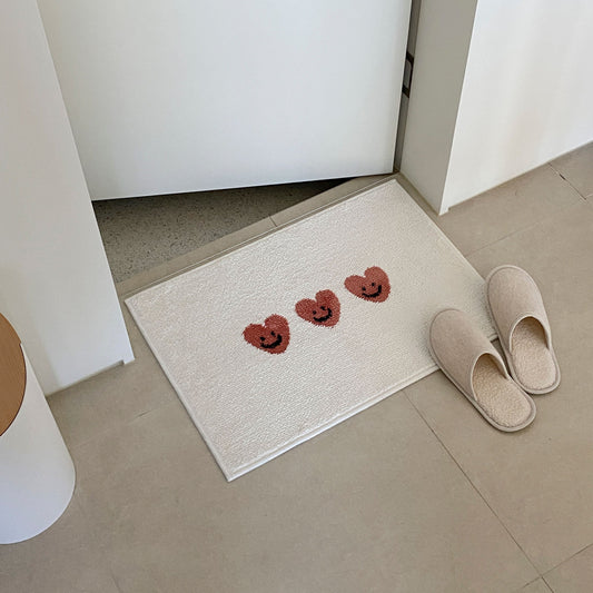 Heart Bath & Kitchen Mat