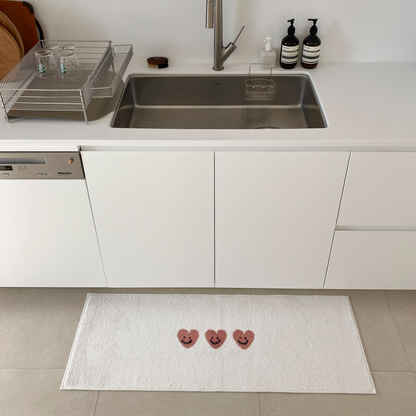 Heart Bath & Kitchen Mat