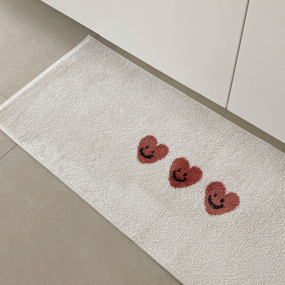 Heart Bath & Kitchen Mat