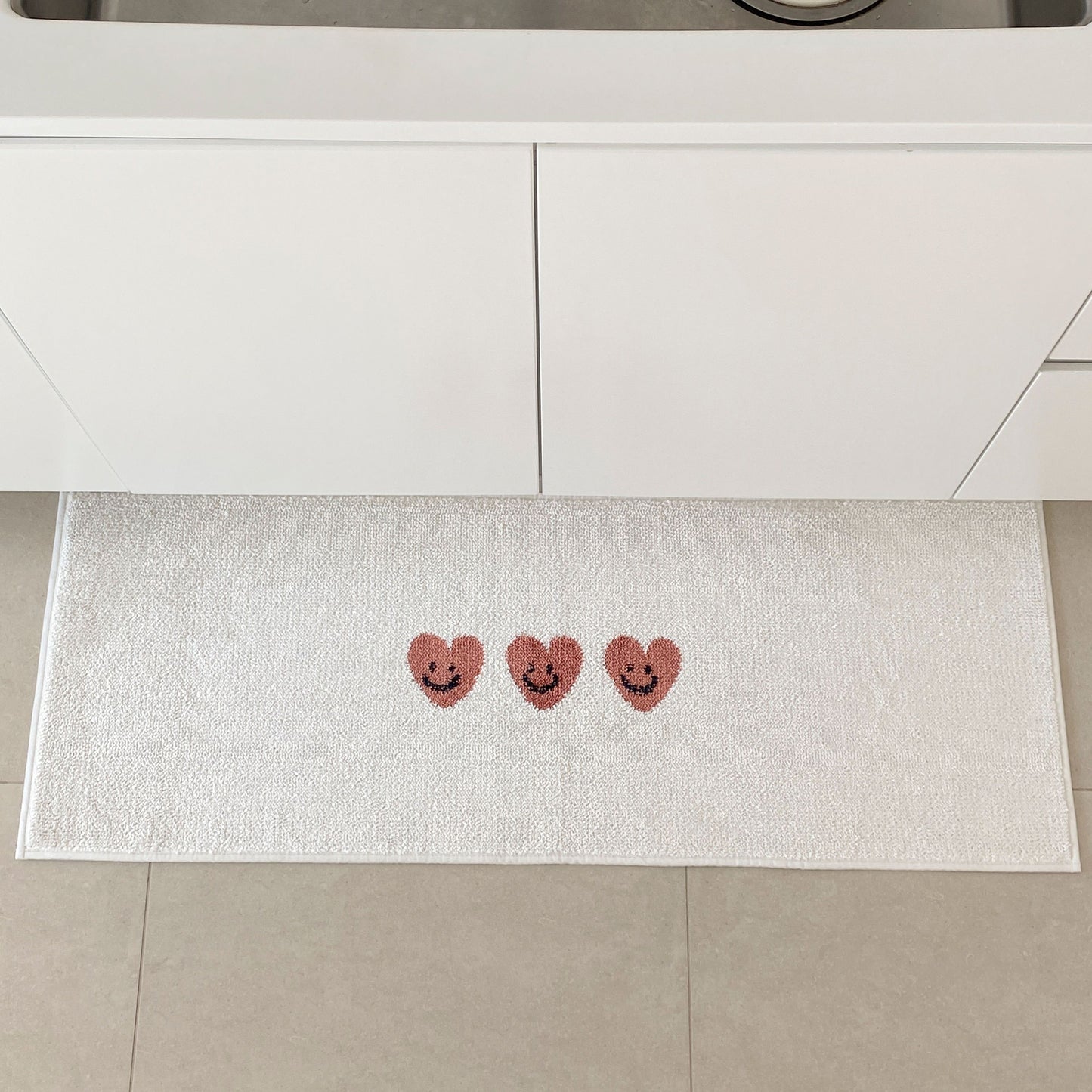 Heart Bath & Kitchen Mat