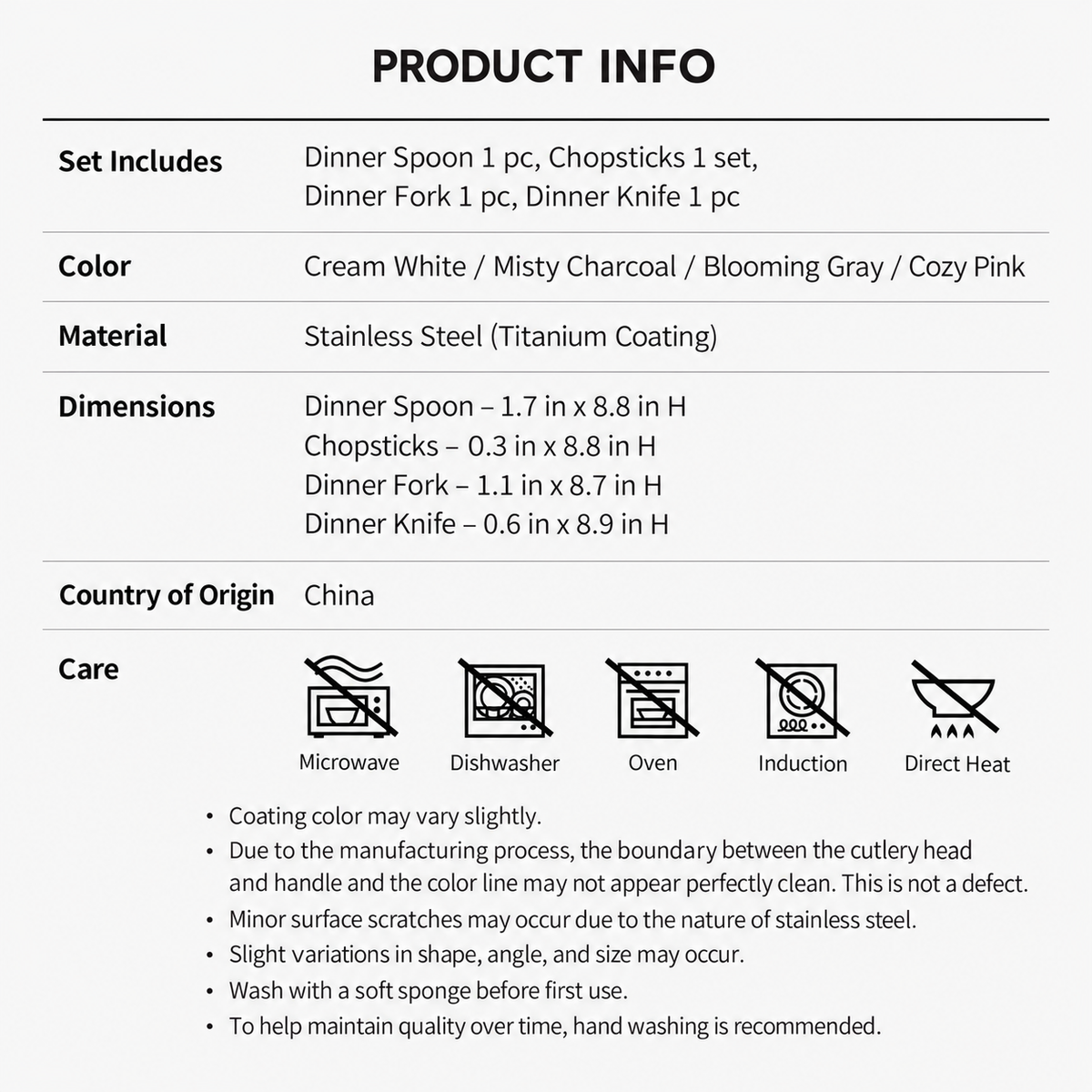Maribel Cutlery Set (4-Piece)