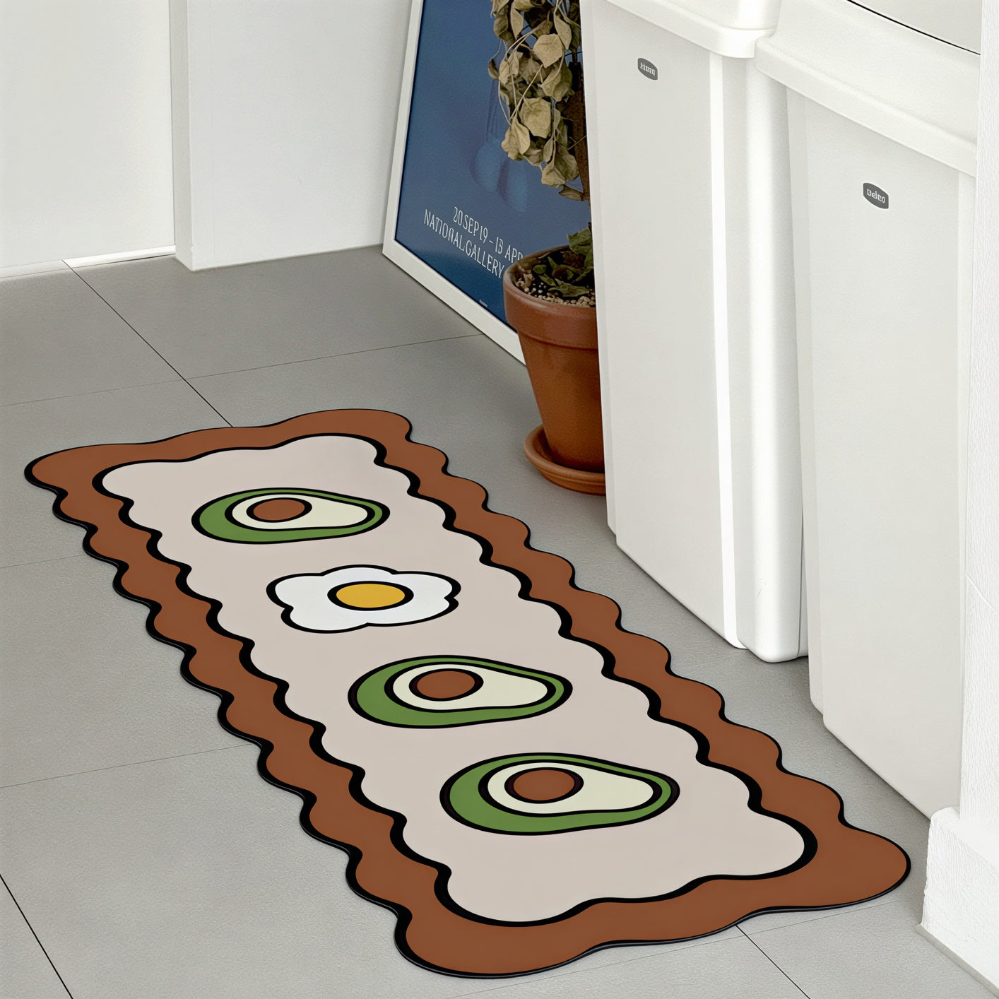 Avocado Diatomite Kitchen Mat