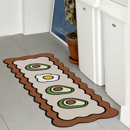 Avocado Diatomite Kitchen Mat
