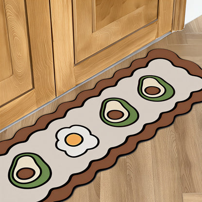Avocado Diatomite Kitchen Mat