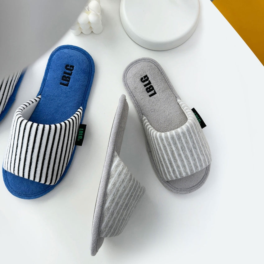 Comfort Stripe Towel Slippers