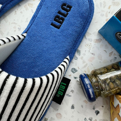 Comfort Stripe Towel Slippers