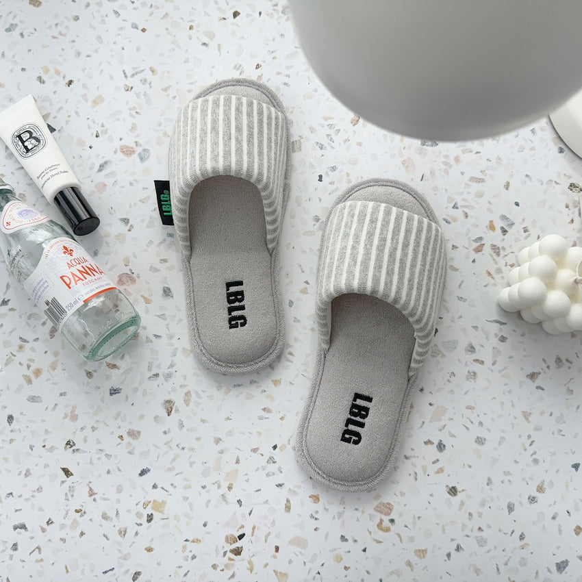 Comfort Stripe Towel Slippers