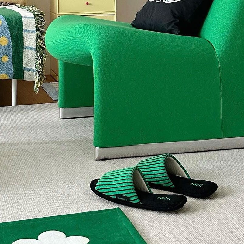 Comfort Stripe Towel Slippers