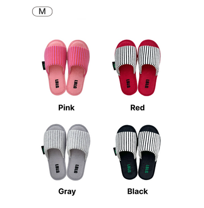 Comfort Stripe Towel Slippers