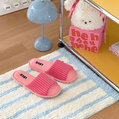 Comfort Stripe Towel Slippers