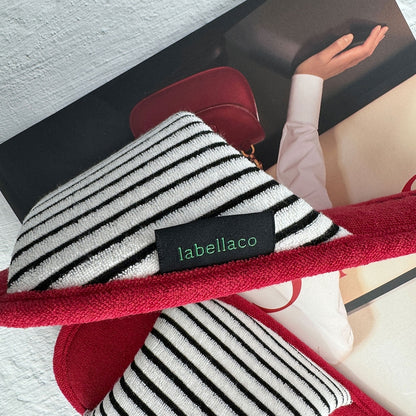 Comfort Stripe Towel Slippers