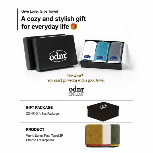 ODNR World Series Premium Hotel Towel Gift Set (3-Piece)