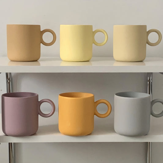 Matte Pastel Ceramic Mug 2P