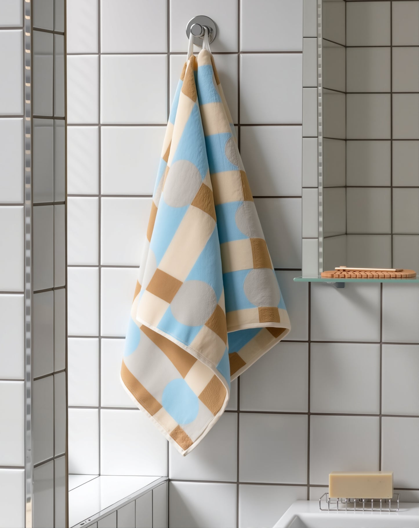 Dot Check Hand Towel