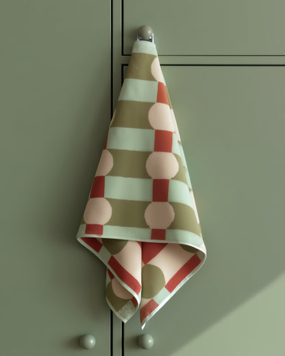 Dot Check Hand Towel