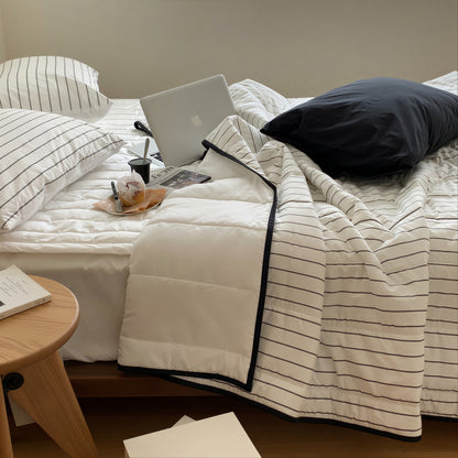 Ian Stripe Cooling Reversible Summer Comforter