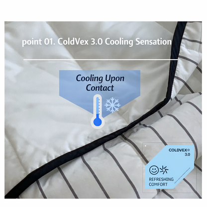 Ian Stripe Cooling Reversible Summer Comforter - image 6 of 9