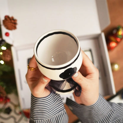 Drawing Flower Wine Glass Set of 2