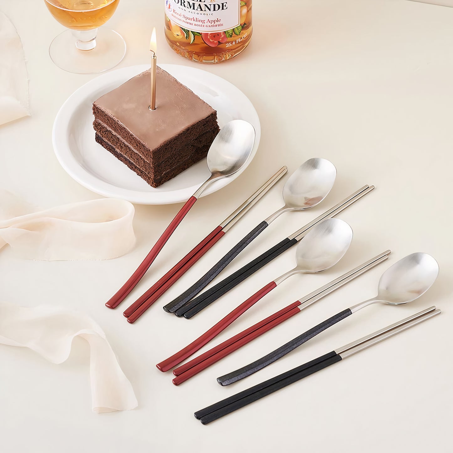 Glitter Pearl Flatware Set for 4