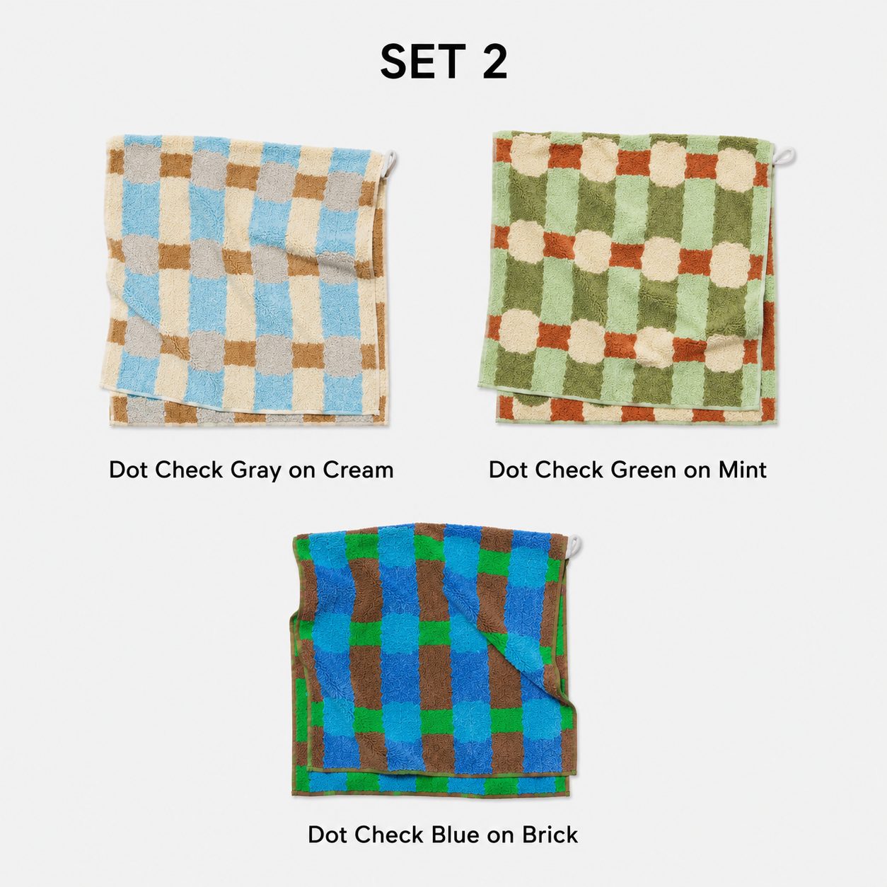 Warmgrey Tail Signature Print Towel Gift Set (3-Piece)