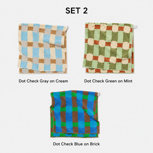 Warmgrey Tail Signature Print Towel Gift Set (3-Piece)