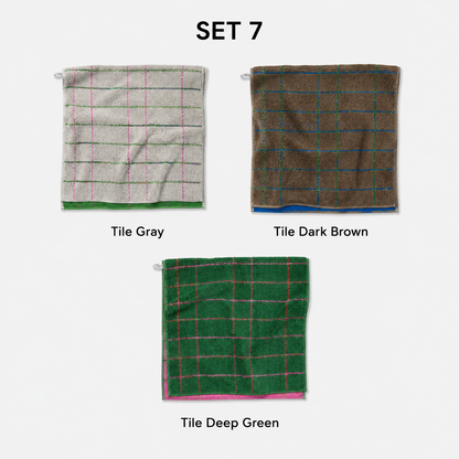 Warmgrey Tail Signature Print Towel Gift Set (3-Piece)