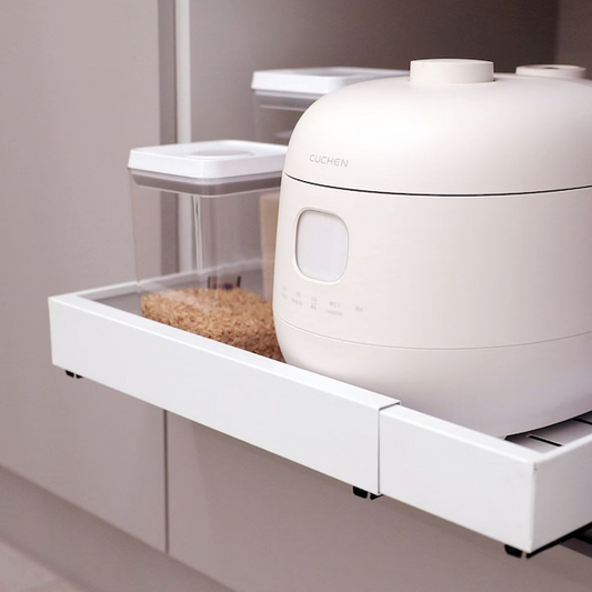 Expandable Sliding Cabinet Shelf