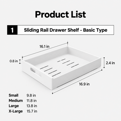 Expandable Sliding Cabinet Shelf