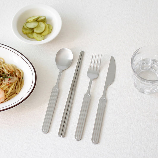 Ridge Stainless Steel Cutlery Set for 2