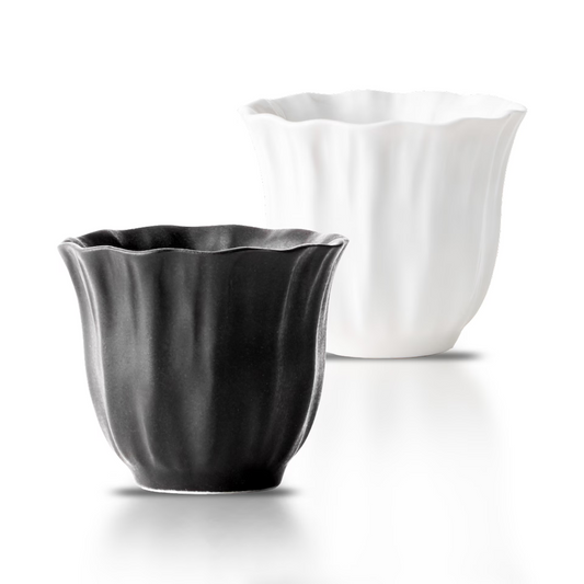 Pleats Ceramic Mini Cup Set (2-Piece)