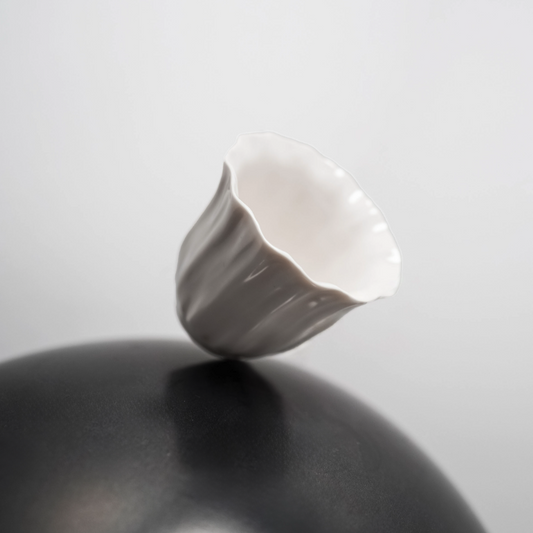 Pleats Ceramic Mini Cup Set (2-Piece)