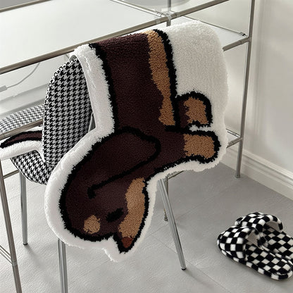 Dachshund Tufted Accent Rug