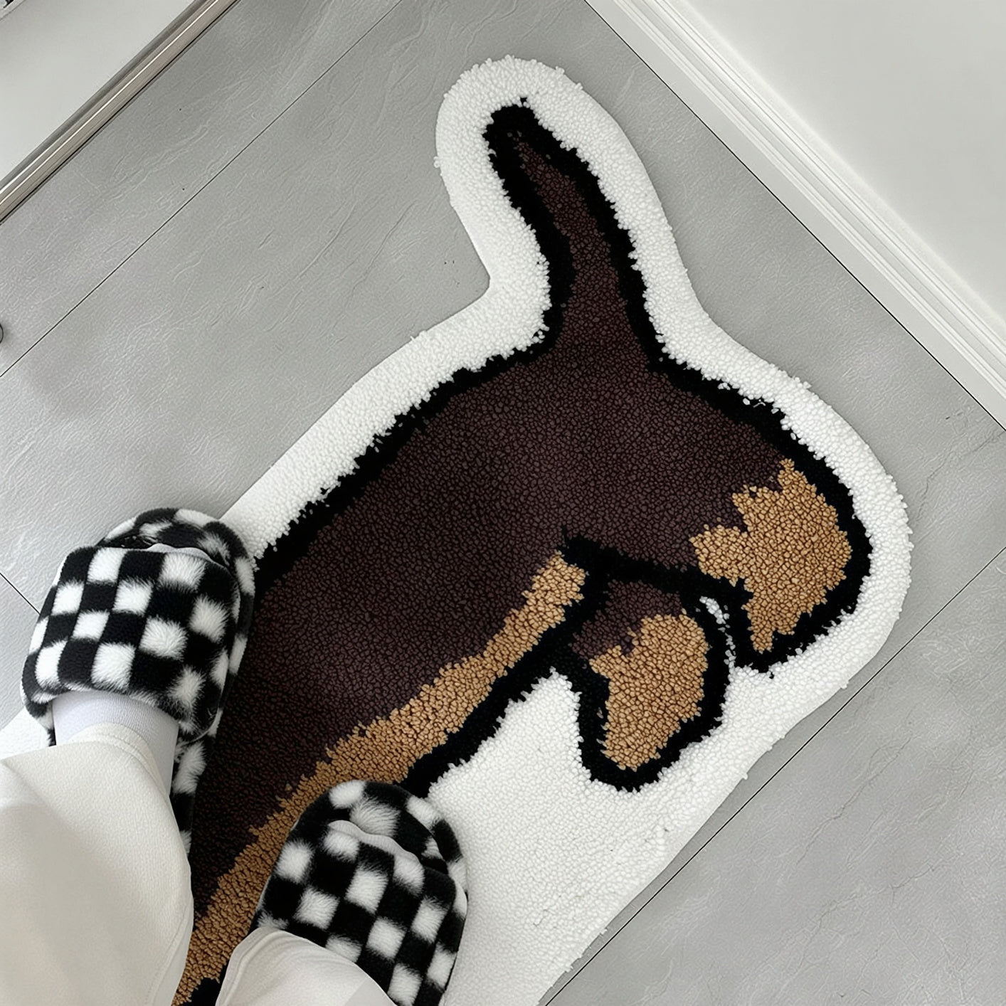 Dachshund Tufted Accent Rug