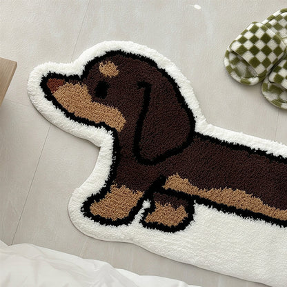 Dachshund Tufted Accent Rug