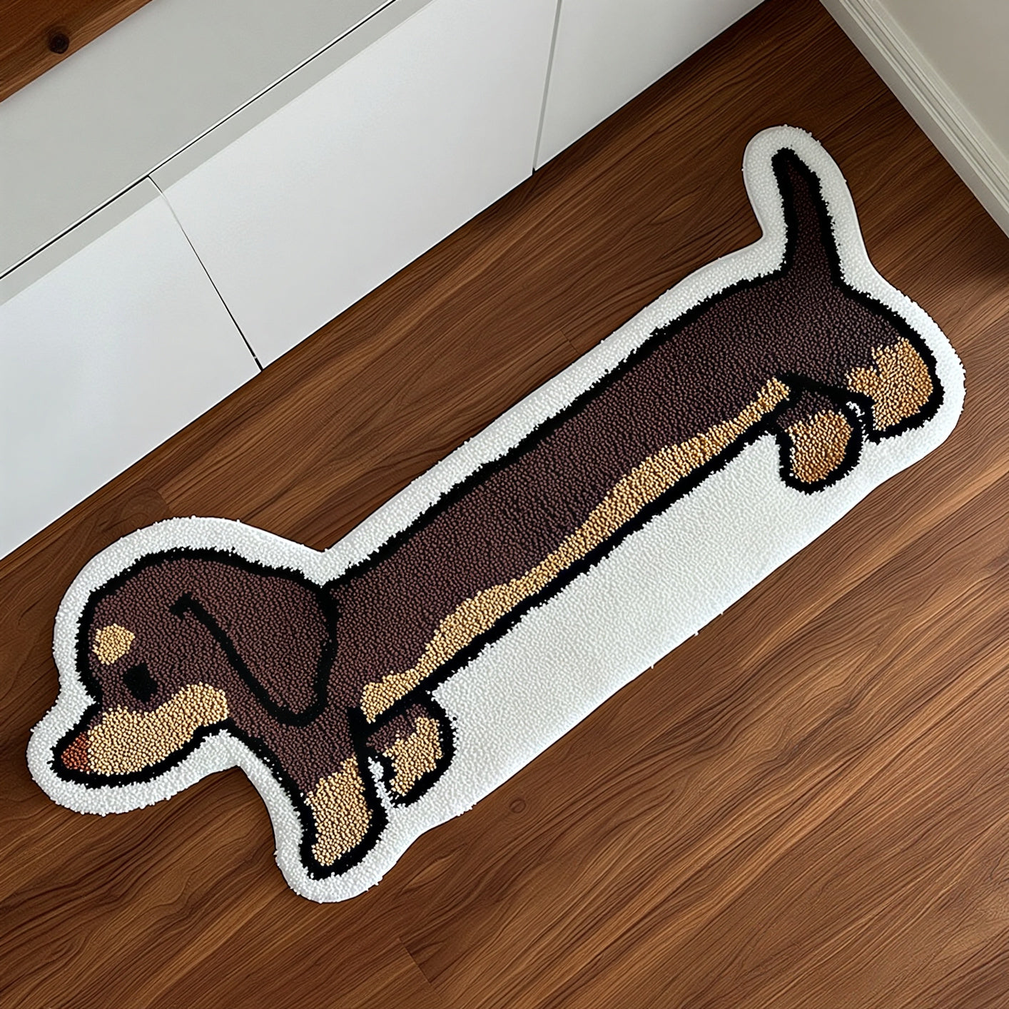 Dachshund Tufted Accent Rug
