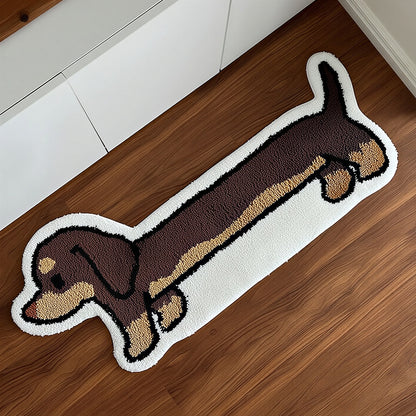 Dachshund Tufted Accent Rug