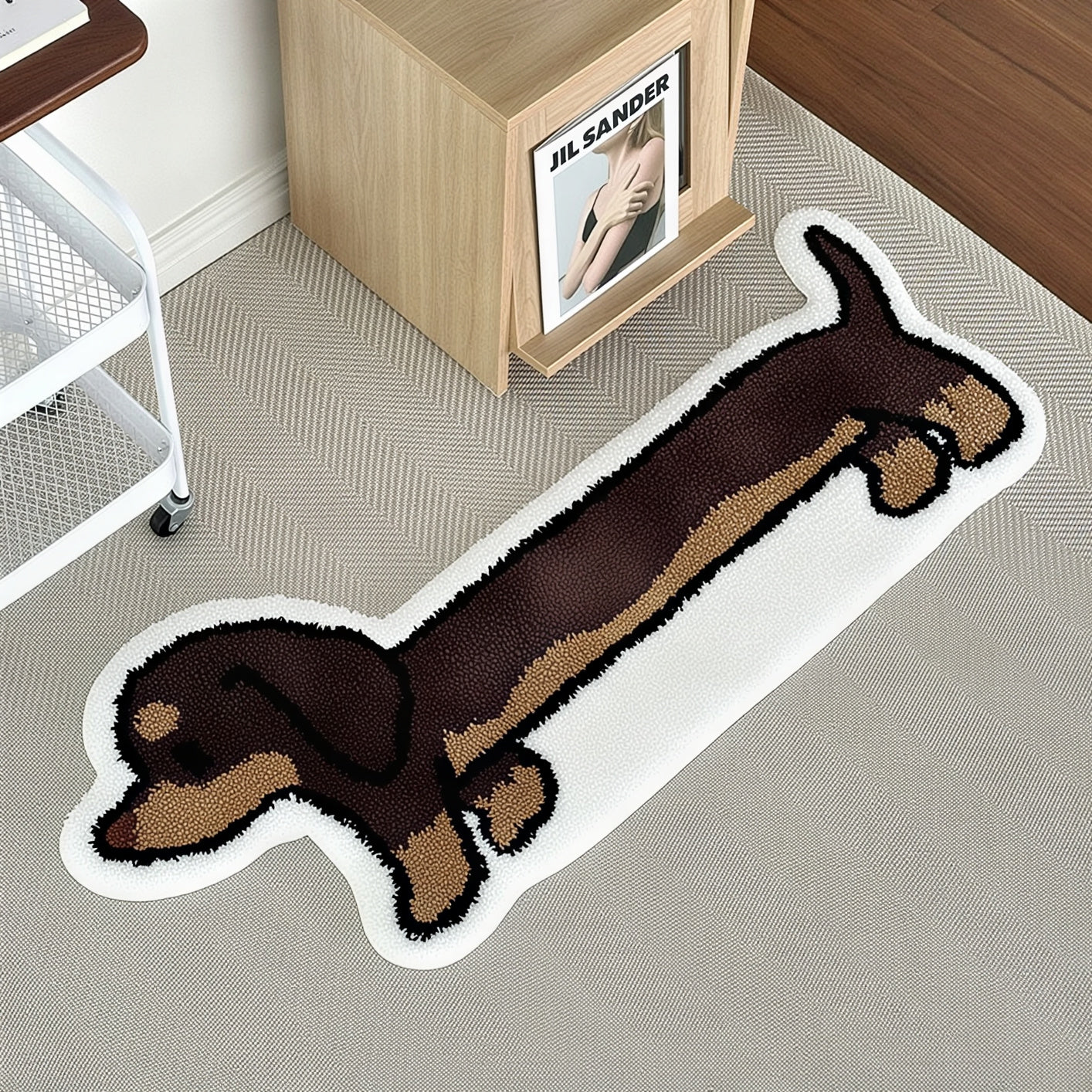 Dachshund Tufted Accent Rug