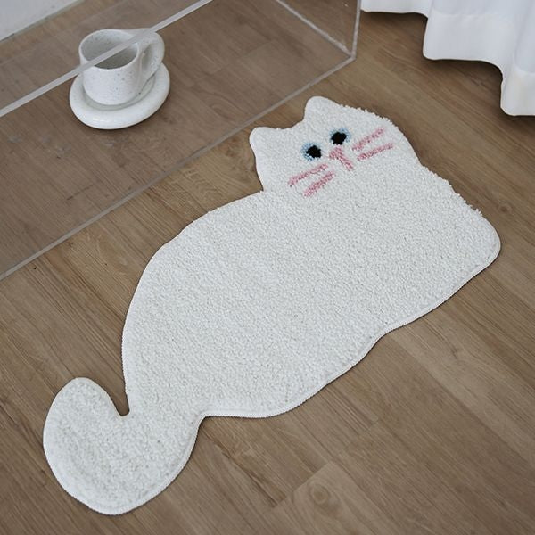 Sweet Cat Tufted Rug - detail view