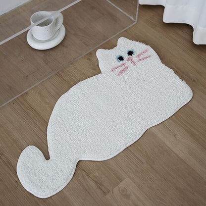 Sweet Cat Tufted Rug - detail view