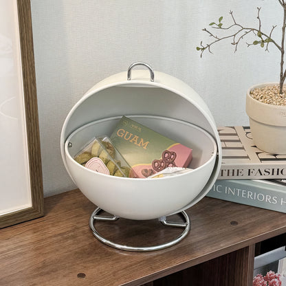 Round Steel Snack Box Storage
