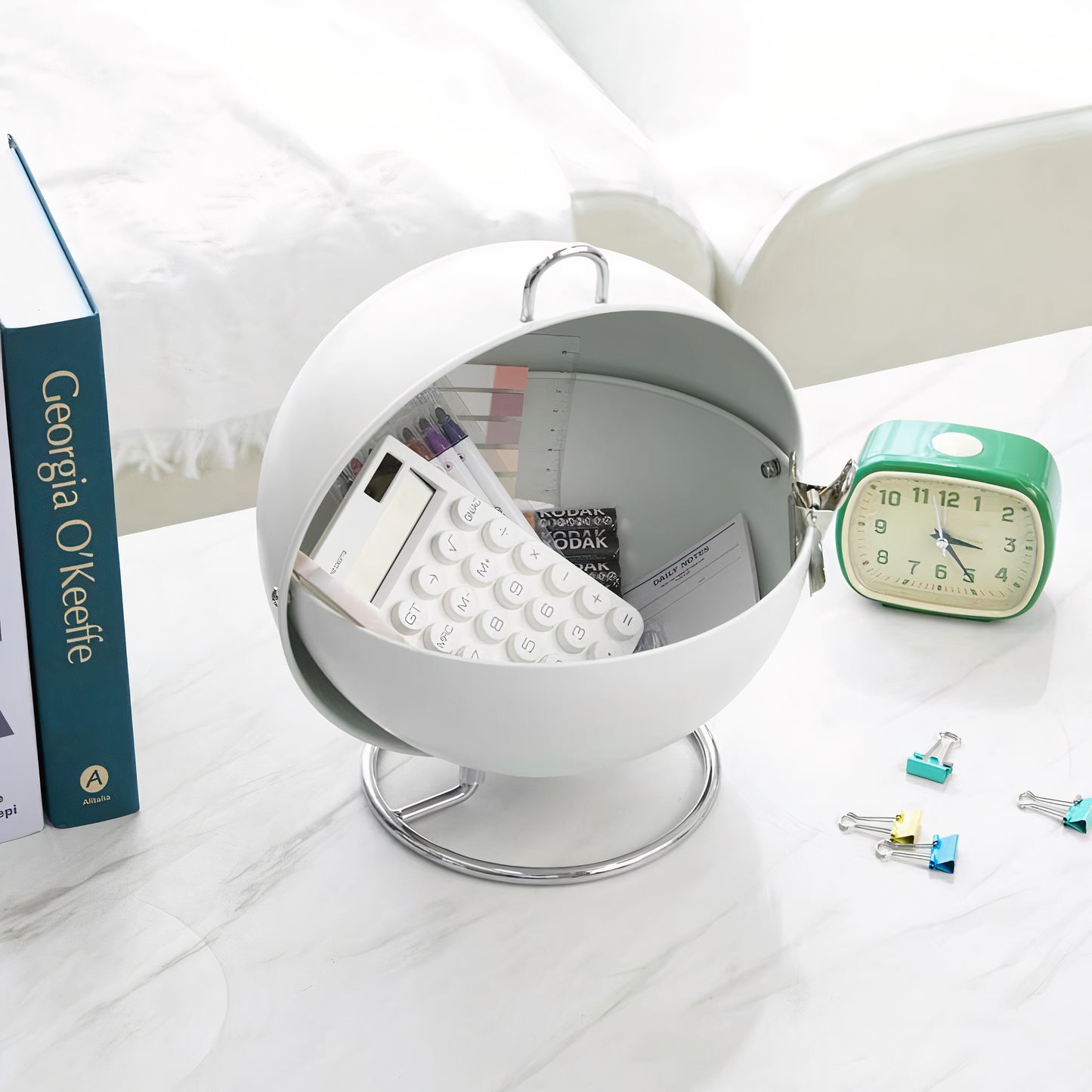 Round Steel Snack Box Storage