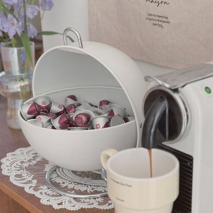 Round Steel Snack Box Storage