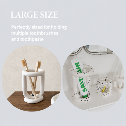 Coconut Ceramic Toothbrush Holder