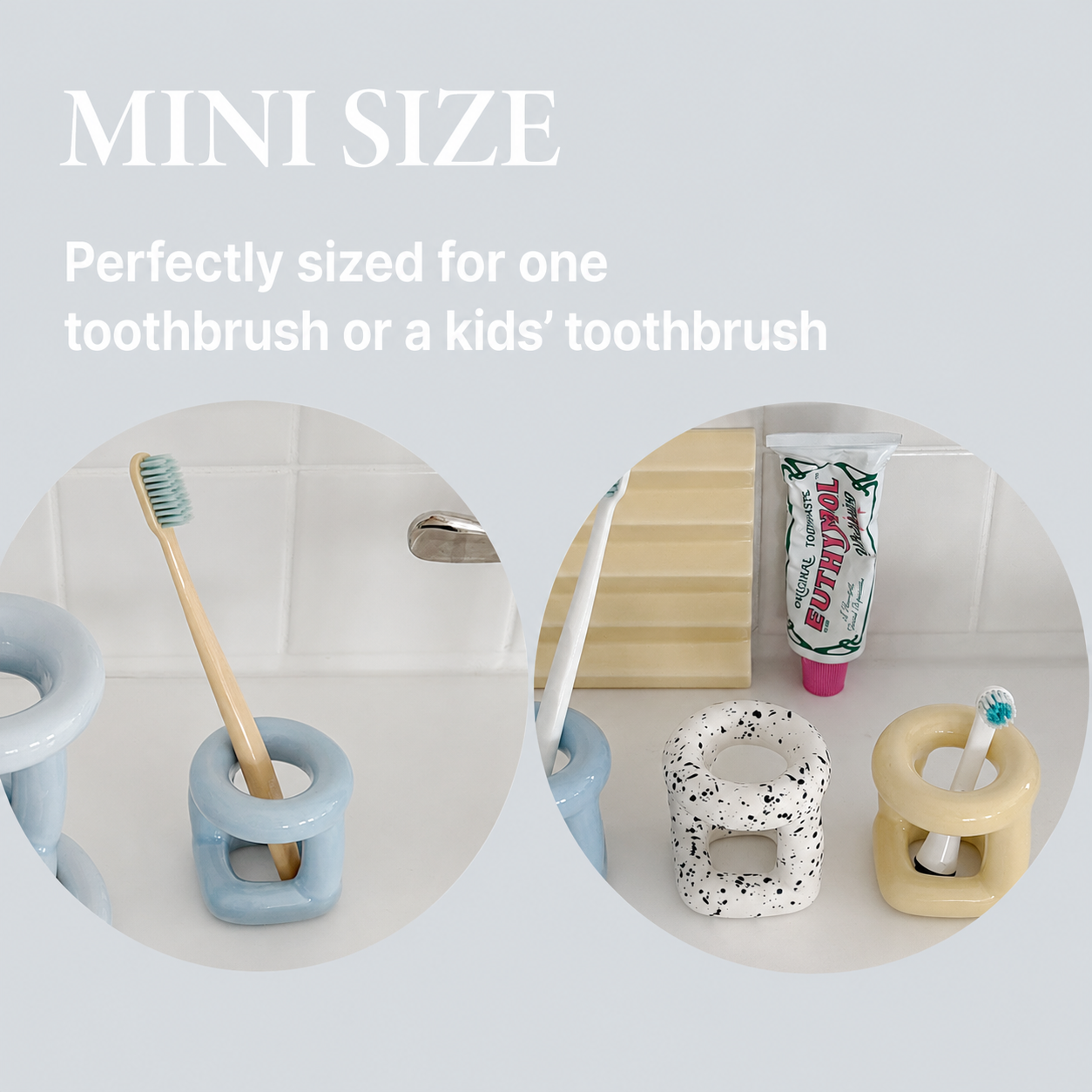 Coconut Ceramic Toothbrush Holder