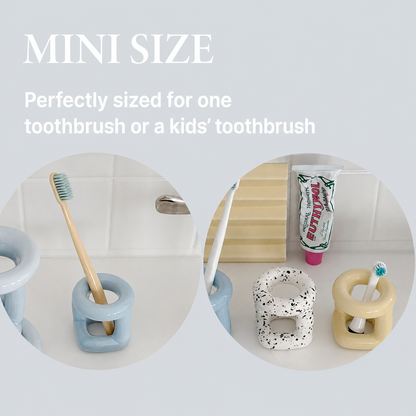 Coconut Ceramic Toothbrush Holder