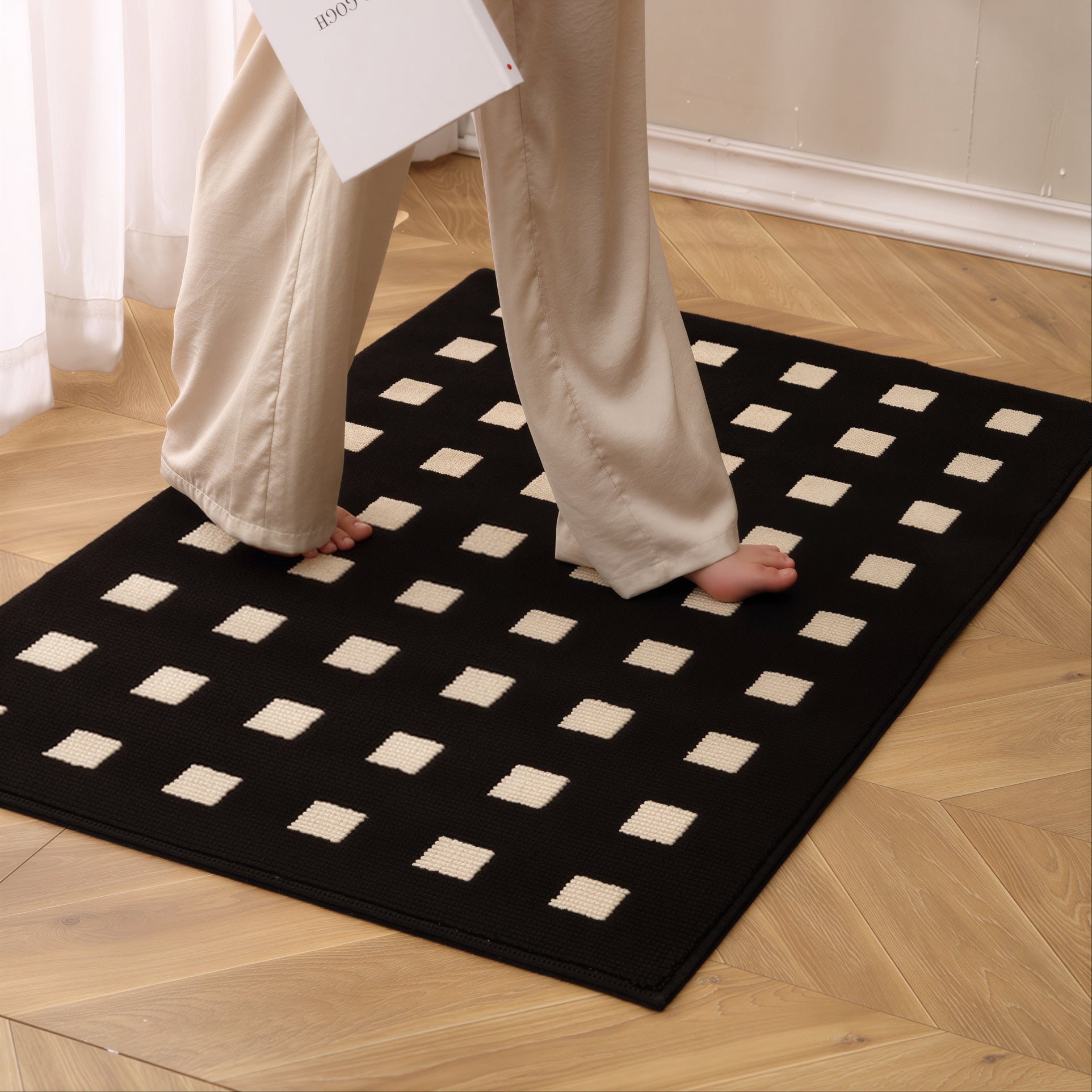Checkerboard Mood Mat - lifestyle