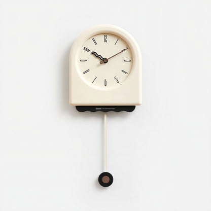 On My Mood Cream Pendulum Wall Clock