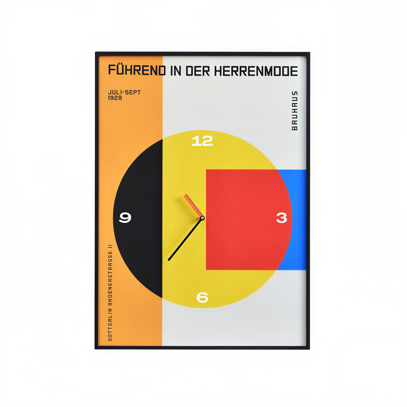 On My Mood Mid-Century Art Wall Clock