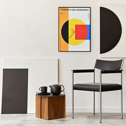 On My Mood Mid-Century Art Wall Clock